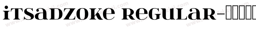 itsadzoke Regular字体转换
